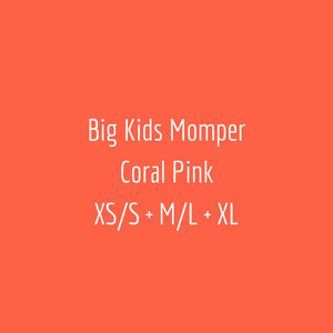 Big Kids Momper Coral Pink XS/S + M/L + XL